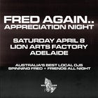 Fred Again.. Appreciation Party - Adelaide